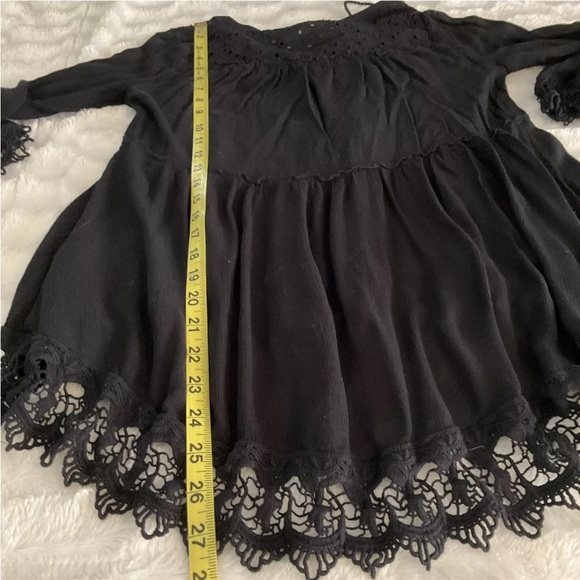 Knox Rose Black Boho High/Low Hem Top Size S - Picture 10 of 12